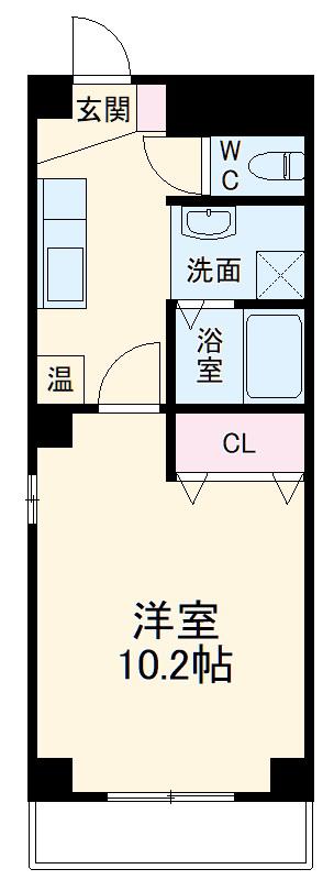 第2ステュディオ大曽根(1K/3階)の間取り写真
