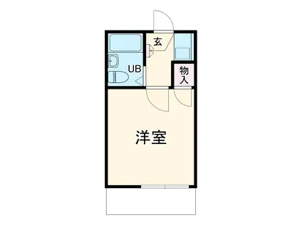 レオパレス岡崎第3(1K/2階)の間取り写真