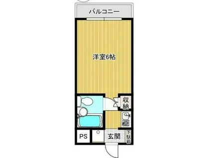 南本郷町Aハウス(1K/2階)の間取り写真