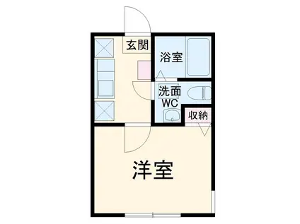 ベル・コート(1K/1階)の間取り写真