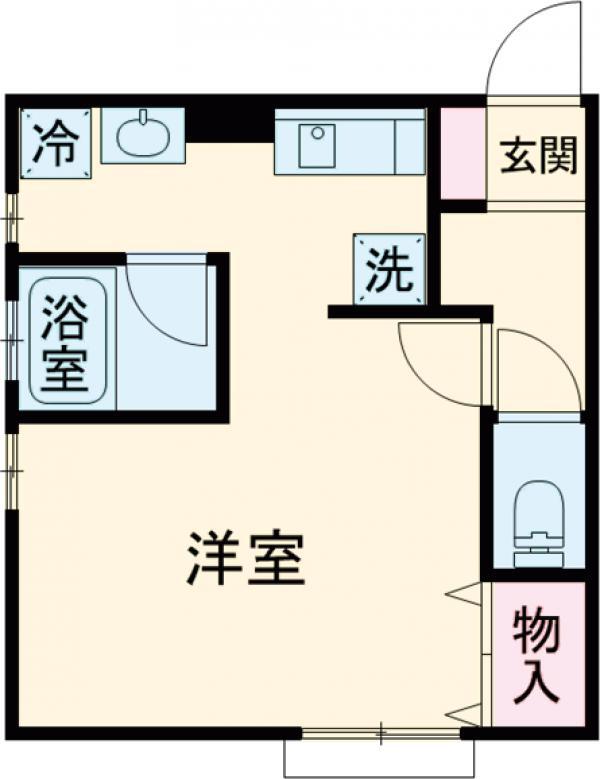 エステート西小山(ワンルーム/2階)の間取り写真