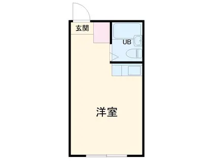 プロミネント秦野(ワンルーム/3階)の間取り写真