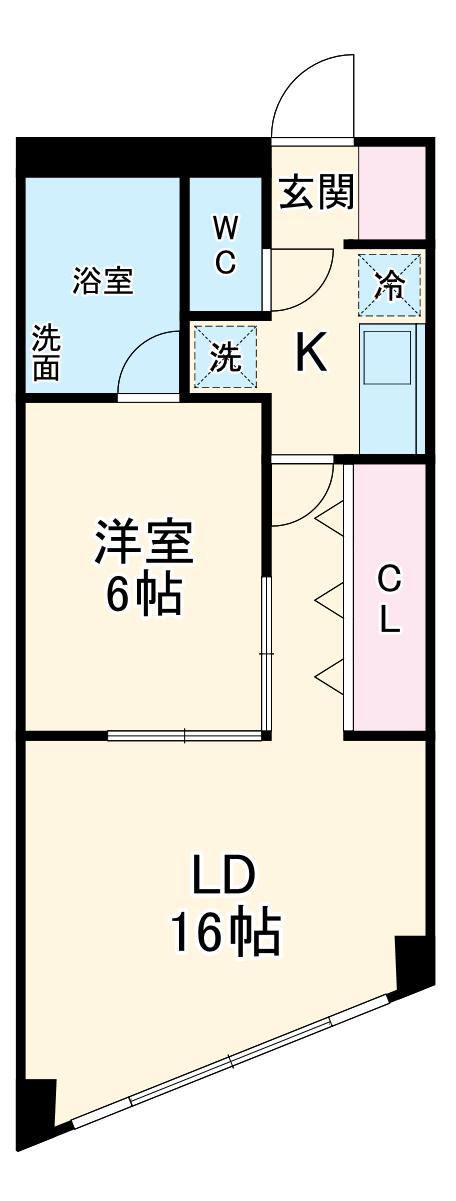 プチタウン半田山(1LDK/2階)の間取り写真