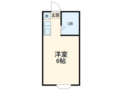 メゾン二本松(ワンルーム/2階)の間取り写真