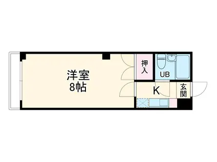 高野町ビル(1K/4階)の間取り写真