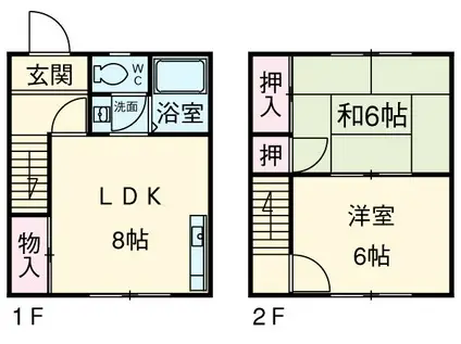 Bio21−3(2LDK)の間取り写真