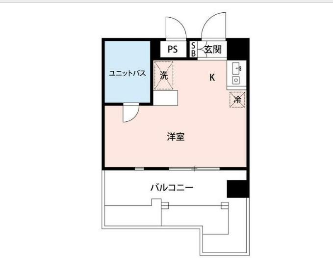 マイナビSTAYパレス本八幡(ワンルーム/5階)の間取り写真