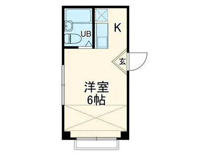 グリーンハイツ(ワンルーム/3階)の間取り写真