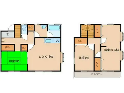 外房線 新茂原駅 徒歩62分 2階建 築30年(4LDK)の間取り写真