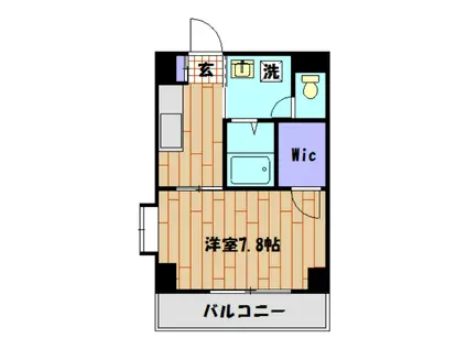 シャルマン(1K/5階)の間取り写真