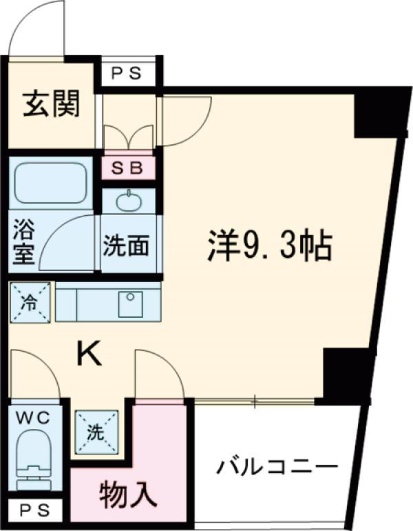 ラフィスタ西荻窪(ワンルーム/4階)の間取り写真