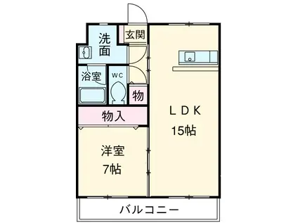 CIAO バンビーナ(1LDK/1階)の間取り写真