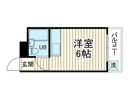 サミーズハウス金沢(ワンルーム/2階)の間取り写真