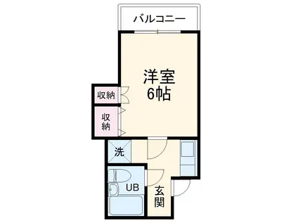 フェイムテラス(1K/2階)の間取り写真
