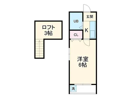 CASA FELICE(1K/1階)の間取り写真