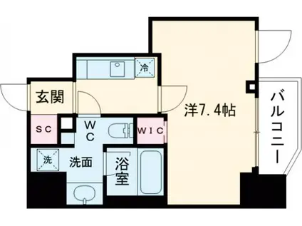 ORSUS NAKANO(1K/10階)の間取り写真