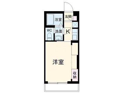 リブリ・ACEⅡ(1K/1階)の間取り写真