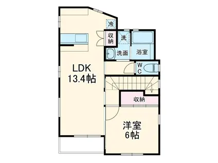 Mヴィラージュ(1LDK/2階)の間取り写真