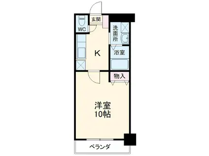 ラフォーレTSUCHIHARA(1K/1階)の間取り写真