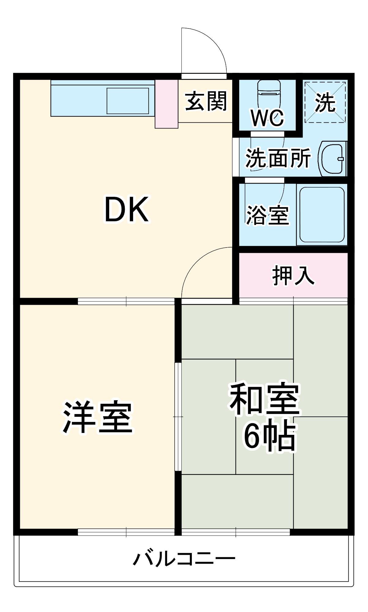 マンションセンチュリー(2DK/2階)の間取り写真
