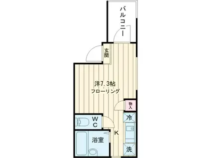 MELDIA梅田(ワンルーム/1階)の間取り写真