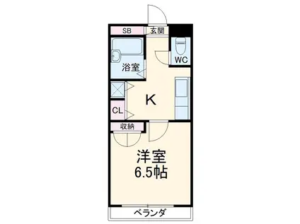 メゾン・ド・ラフィーネⅠ(1K/2階)の間取り写真