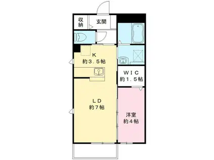 グランコート Ⅰ(1LDK/1階)の間取り写真