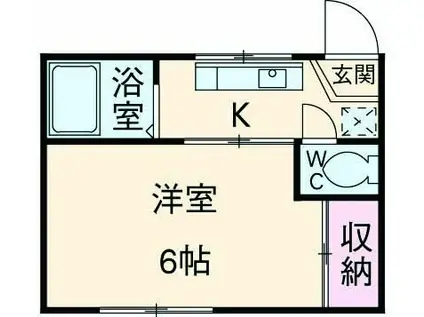 コスモエイト(1K/1階)の間取り写真