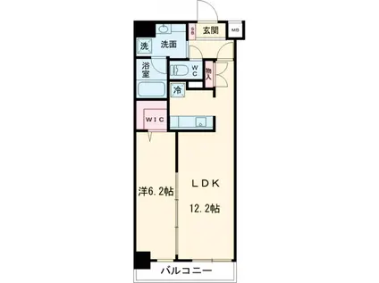 SASAZUKATODAY(1LDK/1階)の間取り写真