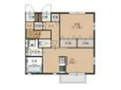 ディアコートふじみ野(1LDK/1階)の間取り写真