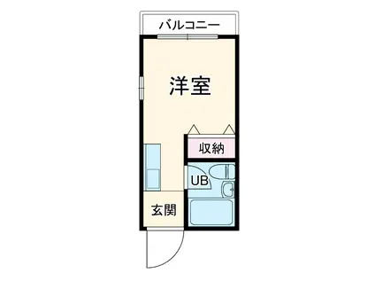 マンションカワサキ(ワンルーム/3階)の間取り写真