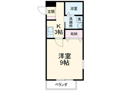 リブレア名城大学前(1K/1階)の間取り写真