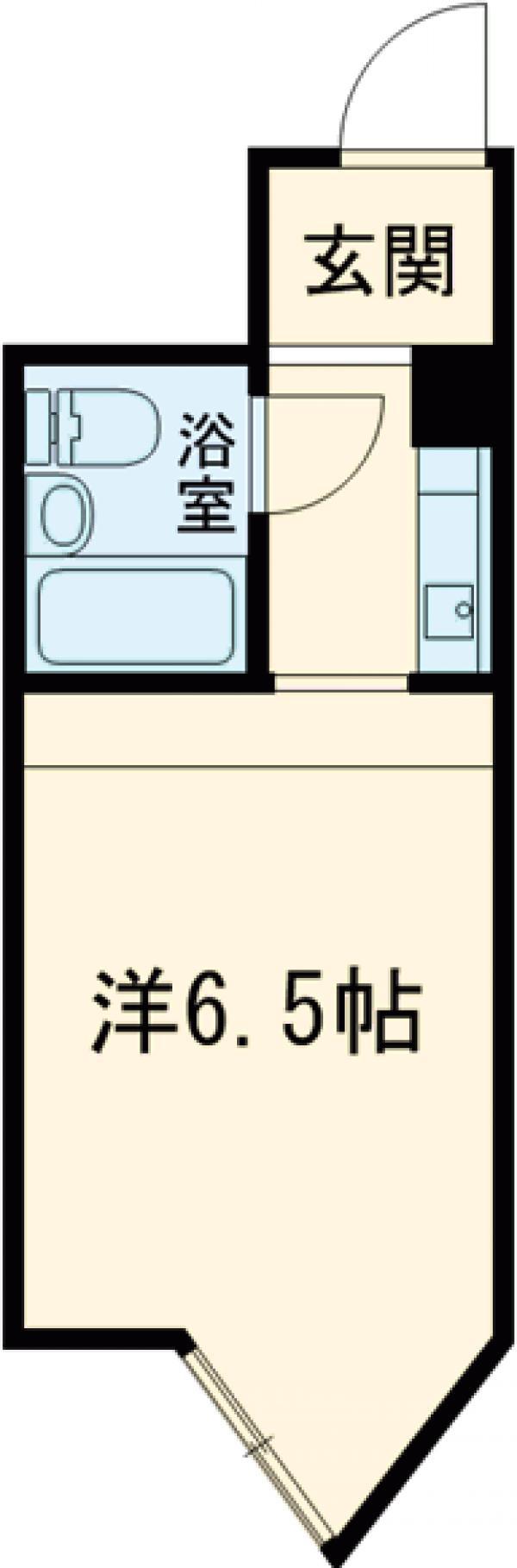 グリーンハウスNO2(ワンルーム/3階)の間取り写真