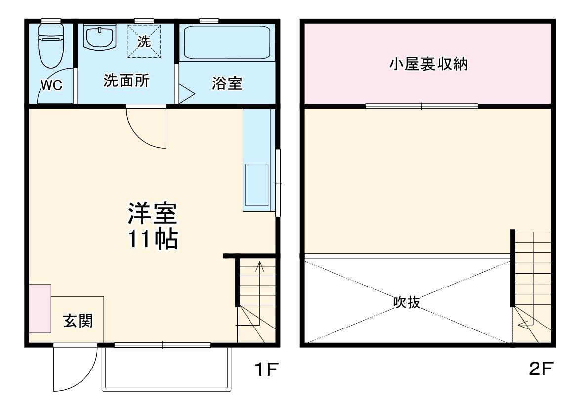 クレール助信(1LDK)の間取り写真