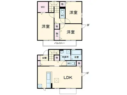 ステラⅠ(3LDK/1階)の間取り写真
