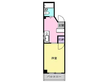 メゾン壱番館(1K/2階)の間取り写真