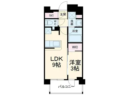 サクラコンフォルテ新綱島(1LDK/2階)の間取り写真