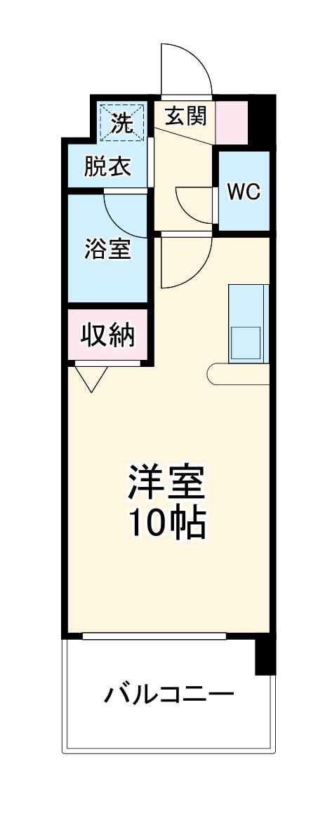 ベレーサ新瑞橋(1K/5階)の間取り写真