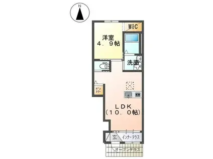 AVANTIⅡ(1LDK/1階)の間取り写真