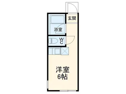 ユナイト新横浜ビリージョエル(ワンルーム/2階)の間取り写真