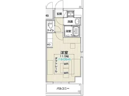 LIVES RESIDENCE 太閤通(ワンルーム/9階)の間取り写真