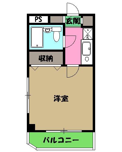 ロータストヨダ(1K/3階)の間取り写真