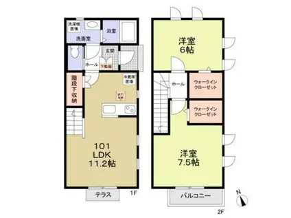 LupinusSengawa(2LDK)の間取り写真