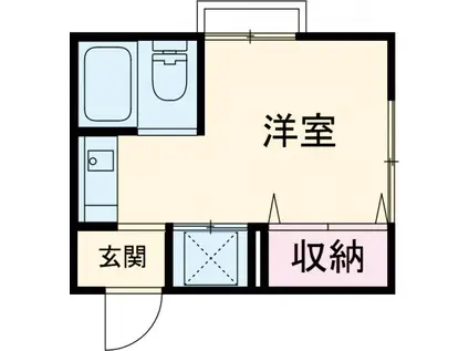ジョイフルヨコタ2(ワンルーム/1階)の間取り写真