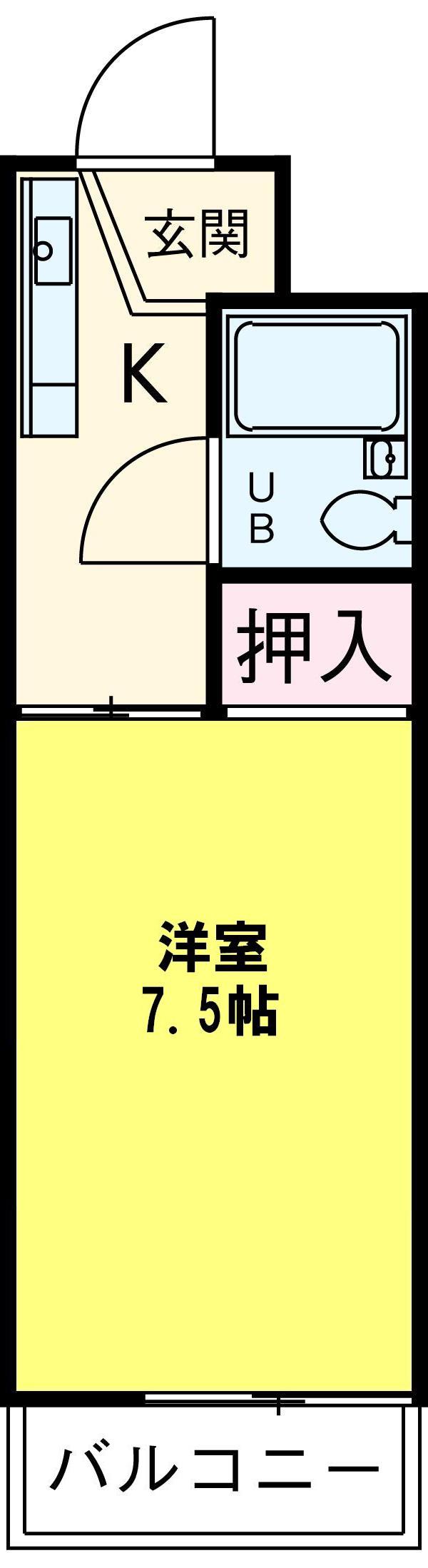 アネックス安井(1K/5階)の間取り写真