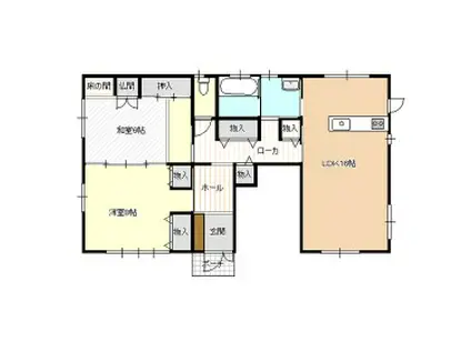 遠州鉄道 上島駅 徒歩59分 2階建 築24年(2LDK)の間取り写真