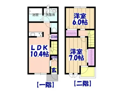 サニーコートⅤ(2LDK)の間取り写真