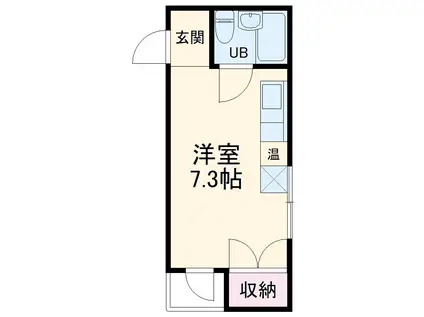戸田ルーベンス(ワンルーム/4階)の間取り写真