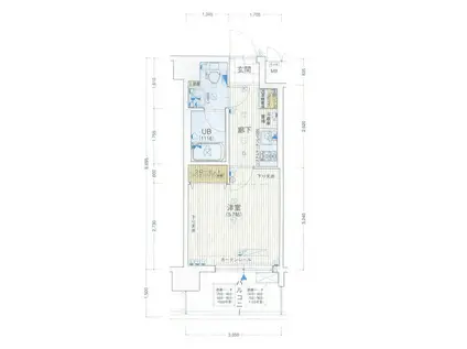レオンコンフォート新梅田Ⅱ(1K/5階)の間取り写真