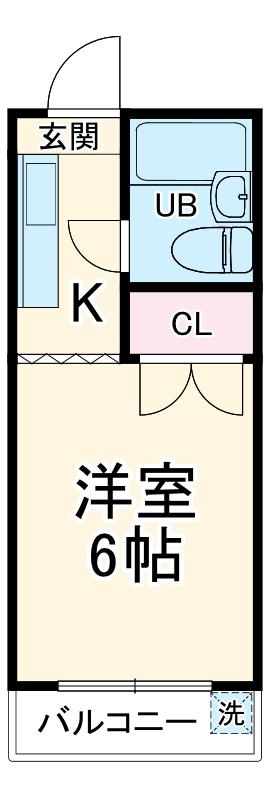 ファミールハイツ(1K/2階)の間取り写真